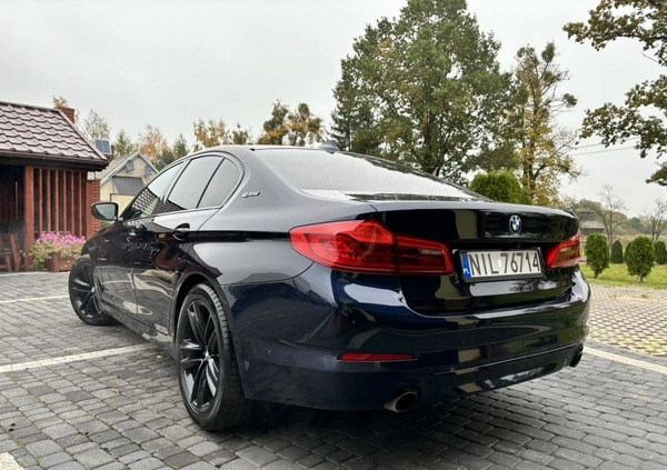 BMW Seria 5 cena 129150 przebieg: 122000, rok produkcji 2018 z Kisielice małe 742